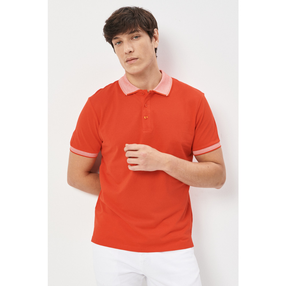 AC&Co / Altınyıldız Classics Erkek Çekmeyen Pamuklu Kumaş Slim Fit Dar Kesim Narçiçeği Kıvrılmaz Polo Yaka Tişört 3XL Beden Erkek T-shirt Fiyatı