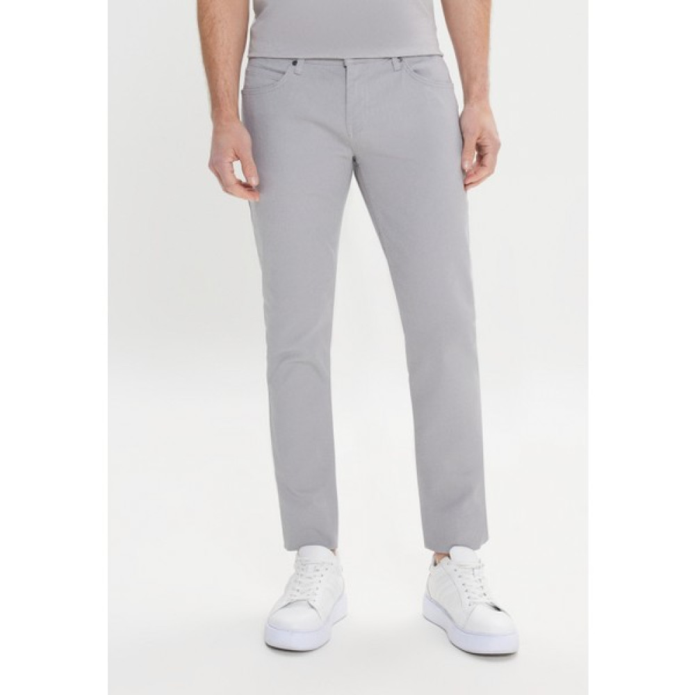 AC&Co / Altınyıldız Classics Erkek Gri 360 Derece Her Yöne Esneyen Slim Fit Dar Kesim Diyagonal Desenli Pantolon Erkek Jeans / Kot Pantolon Fiyatı