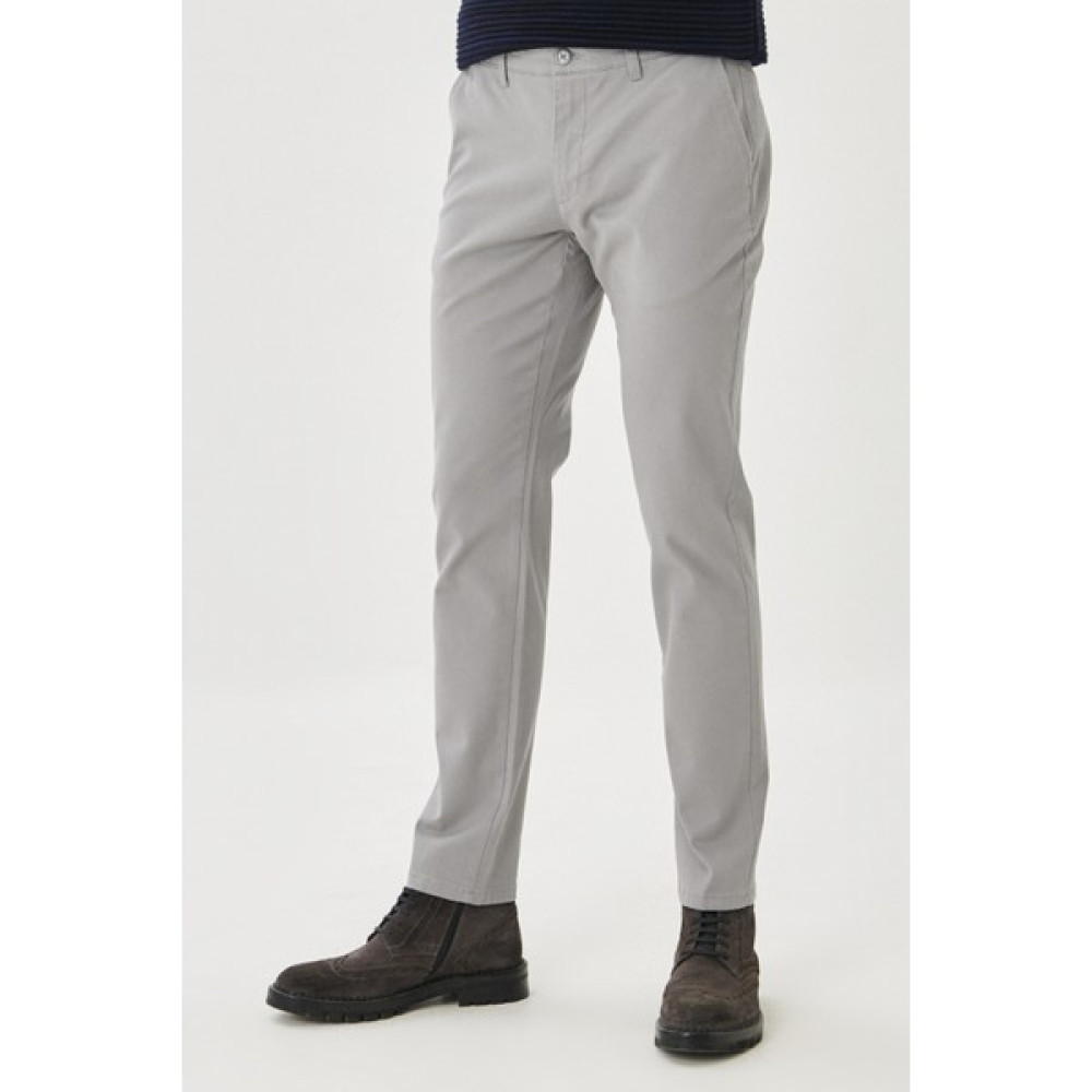 AC&Co / Altınyıldız Classics Erkek Gri Kanvas Slim Fit Dar Kesim Yan Cep Esnek Chino Pantolon Erkek Pantolon Fiyatı