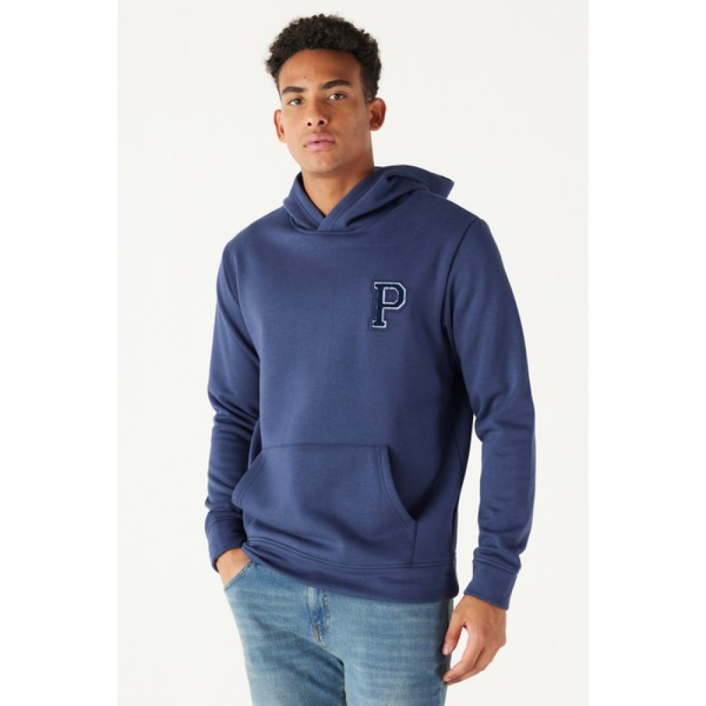 AC&Co / Altınyıldız Classics Erkek Indigo Standart Fit Normal Kesim Içi Polarlı Içi Polarlı Kapüşonlu Sweatshirt Erkek Sweatshirt Fiyatı