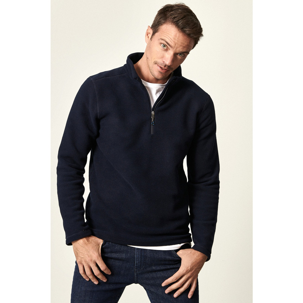 AC&Co / Altınyıldız Classics Erkek Lacivert Anti-pilling Tüylenme Yapmayan Standart Fit Dik Yaka Soğuk Geçirmez Polar Sweatshirt L Beden Kadın Giyim Fiyatı