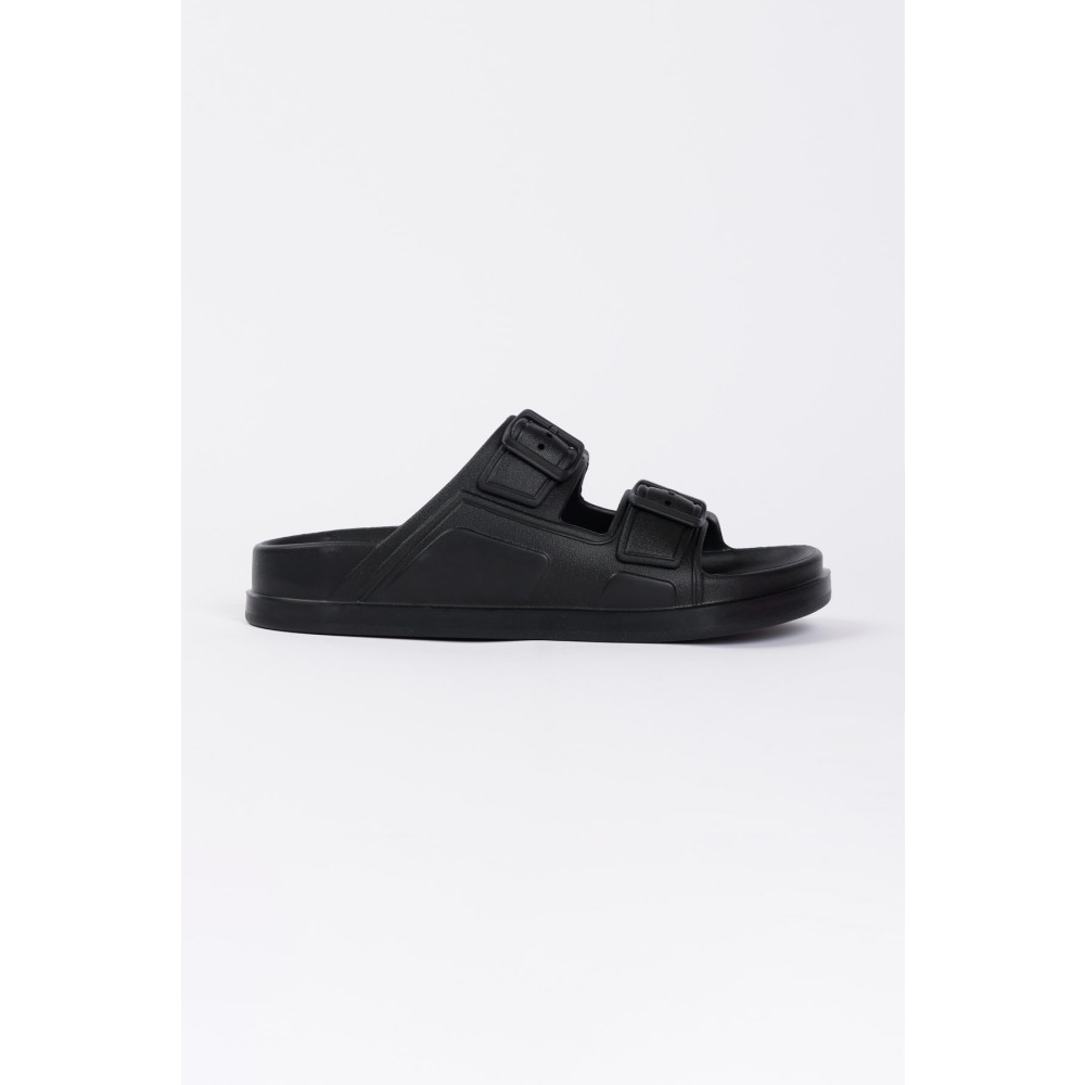 AC&Co / Altınyıldız Classics Erkek Siyah Desensiz Terlik 42-43 Beden Unisex Sandalet Fiyatı