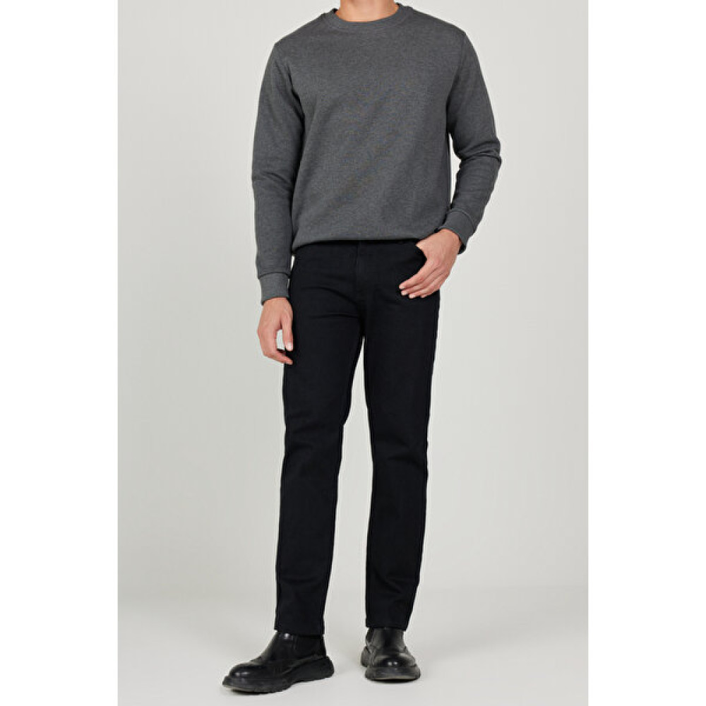 AC&Co / Altınyıldız Classics Erkek Siyah Ekstra Slim Fit Dar Kesim Rıss Pamuklu Esnek Denim Jean Kot Pantolon Erkek Jeans / Kot Pantolon Fiyatı