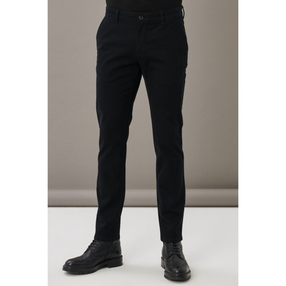 AC&Co / Altınyıldız Classics Erkek Siyah Slim Fit Dar Kesim Pamuklu Esnek Chino Pantolon Erkek Pantolon Fiyatı