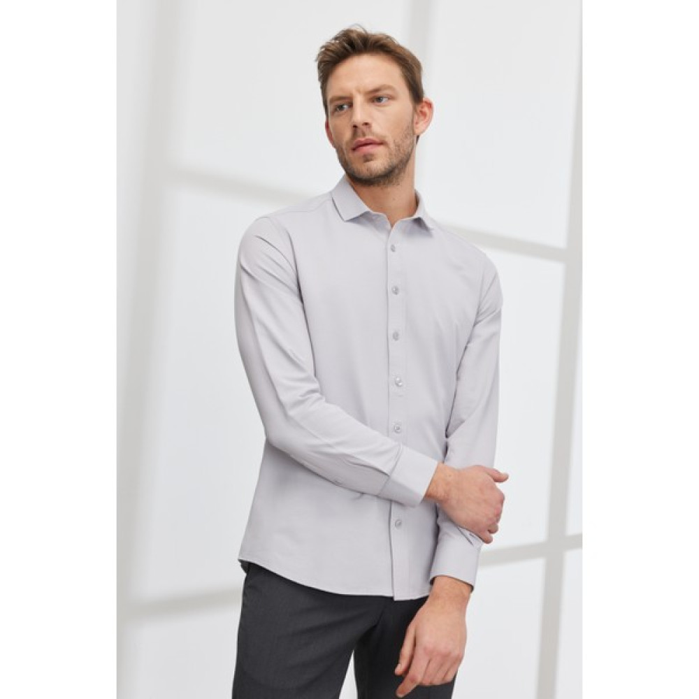 AC&Co / Altınyıldız Classics Kolay Ütülenebilir Slim Fit Dar Kesim Italyan Yaka Armürlü Gömlek Erkek Gömlek Fiyatı