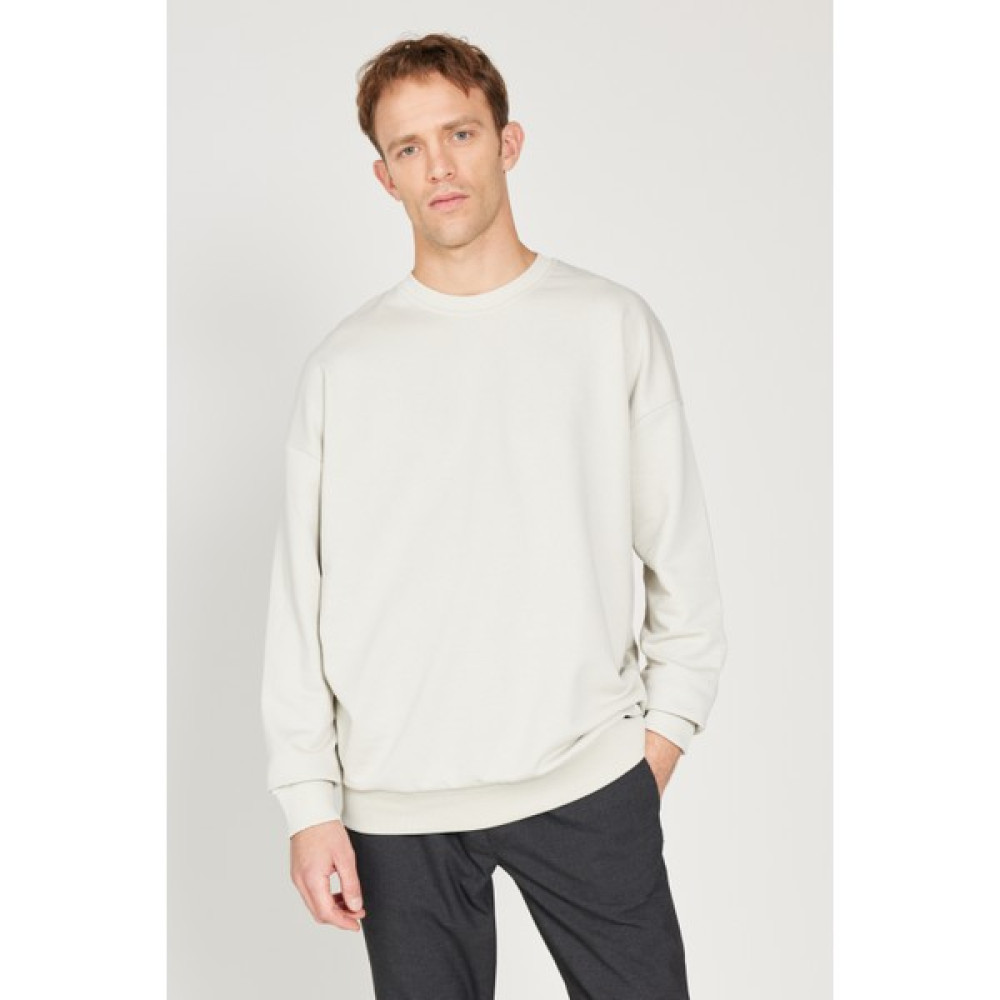 AC&Co / Altınyıldız Classics Oversize Bol Kesim 3 Iplik Bisiklet Yaka Pamuklu Sweatshirt Erkek Sweatshirt Fiyatı