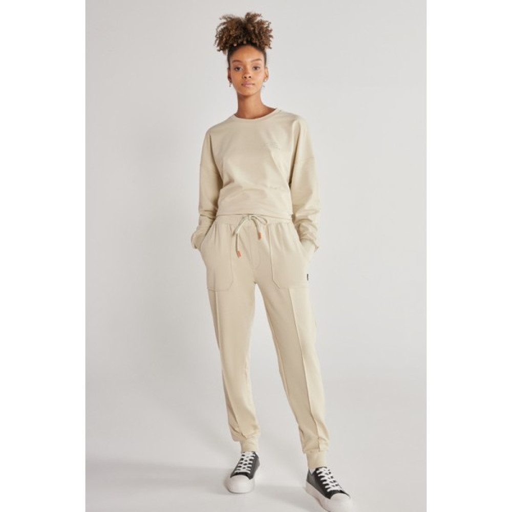 AC&Co / Altınyıldız Classics Unisex Bej Standart Fit Normal Kesim Cepli Pamuklu Esnek Eşofman Altı Erkek Eşofman Fiyatı