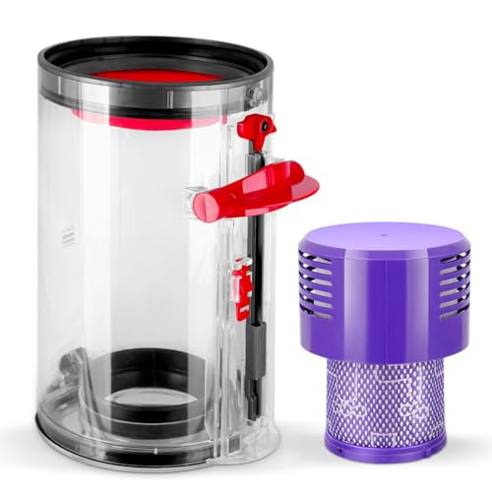 ACCTDLF Canister Dust Bin Replacement for Dyson V10 SV12 Animal Absolute Vacuum Cleaner Canister,Large Dust Bin Compatible with V10 Part No.969509-01,with HEPA Filter（NOT FIT Small/Outsize Bin） Vacuum Sealer Fiyatı