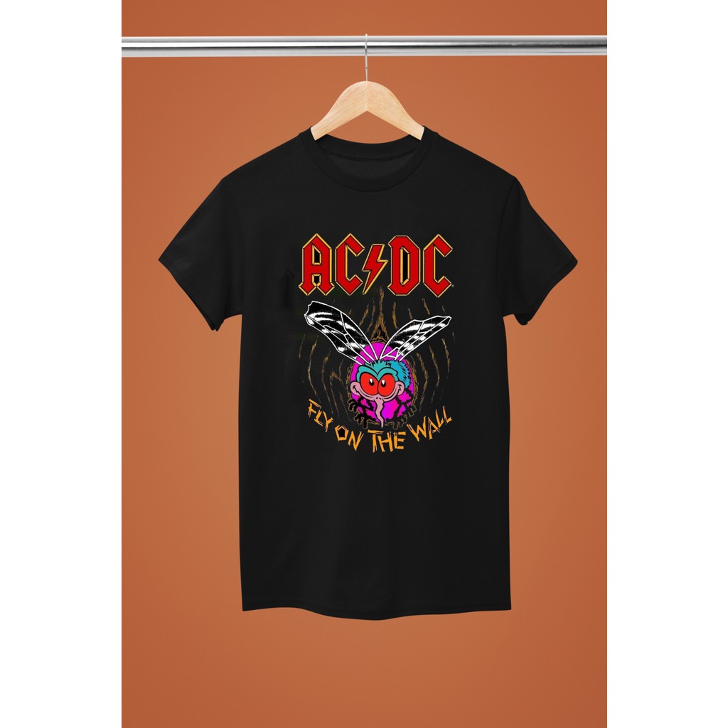 Ac/dc Baskılı Pamuklu Kısa Kollu Regular Kalıp Rock Tshırt Erkek T-shirt Fiyatı