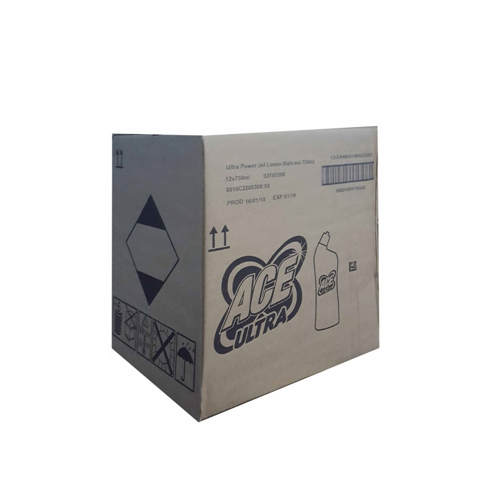 Ace Ultra Power Jel Ultra Yoğun Çamaşır Suyu 810 ml Limon Kokulu