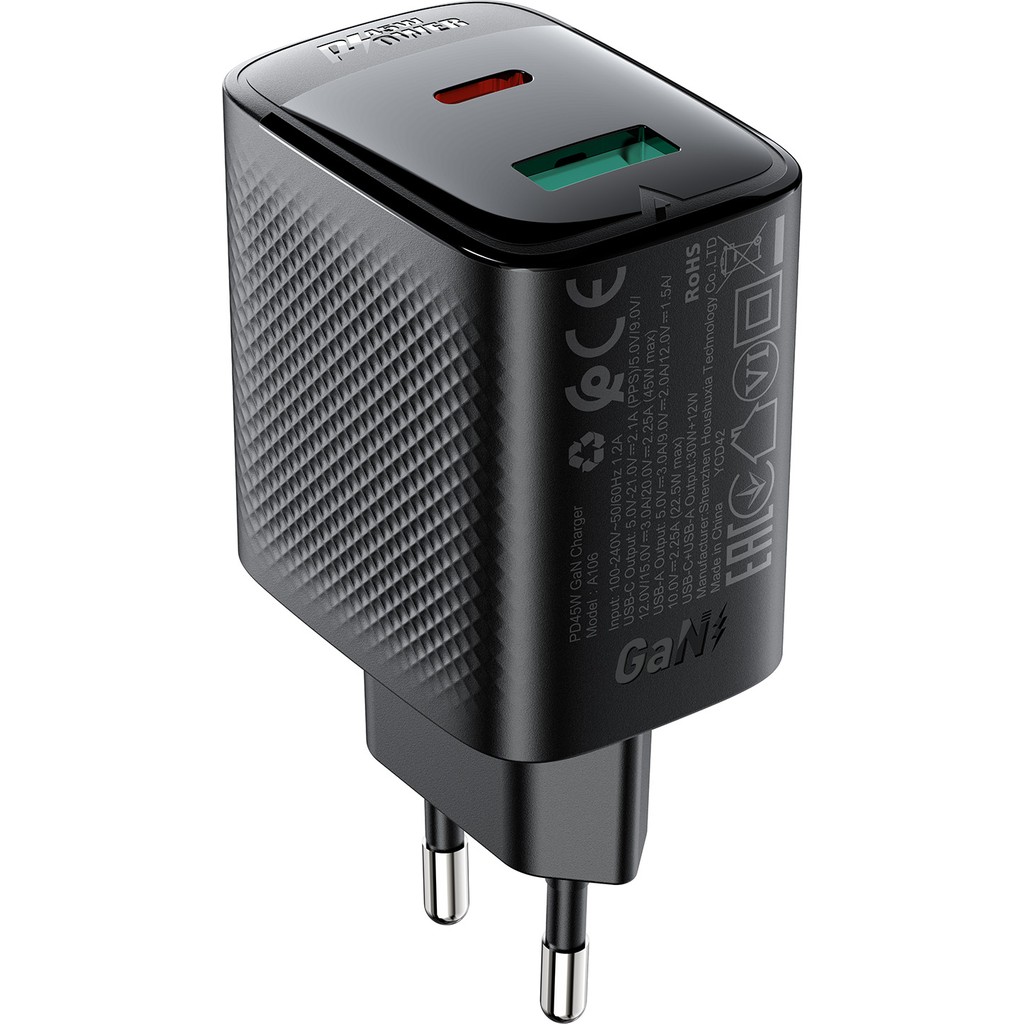 Acefast 45W PD USB-C + USB-A 2 Port Hızlı Şarj Aleti Isı Düşüren GaN Destekli Akım Korumalı Güç Adaptörü iPhone & Android & iPad & MacBook Type-C -... Bilgisayar Çevirici ve Adaptörü Fiyatı