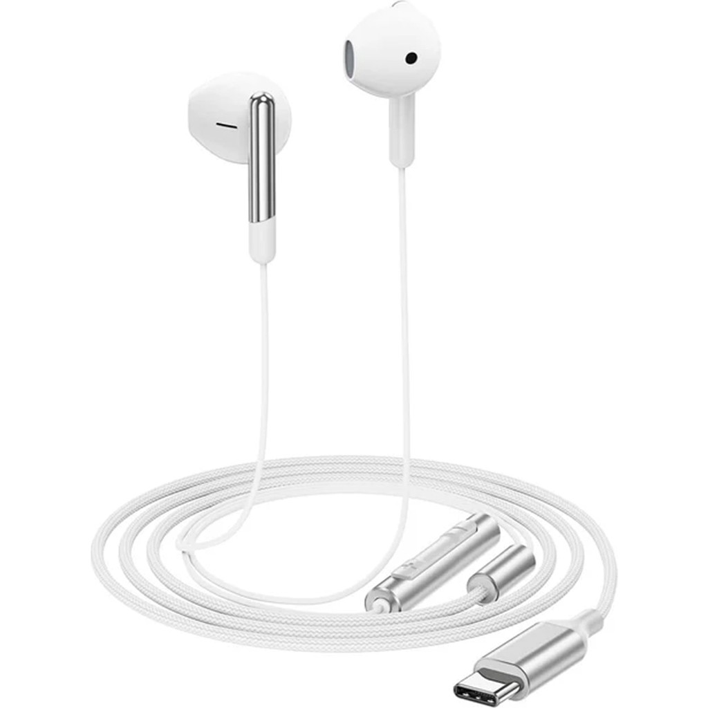 Acefast USB-C Kablolu Mikrofonlu Kulaklık Uzaktan Kumandalı Type-C Kulaklık 1.2 Metre - Beyaz - L3 (Acefast Türkiye Garantili) Bilgisayar Çevirici ve Adaptörü Fiyatı