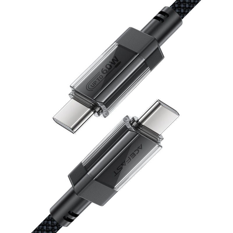 Acefast USB-C to USB-C PD60W Güç 1.2 Metre Kablo PPS 2.0 - Super Hızlı Şarj - Apple Uyumlu Type-C Şarj Data Kablosu - C12-03 (Acefast Türkiye Garan... Bilgisayar Çevirici ve Adaptörü Fiyatı