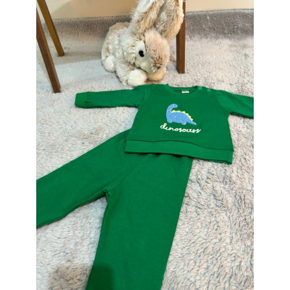 Açelya Kids Dinazor Işlemeli Erkek Bebek Takım Bebek Giysi Takım Fiyatı