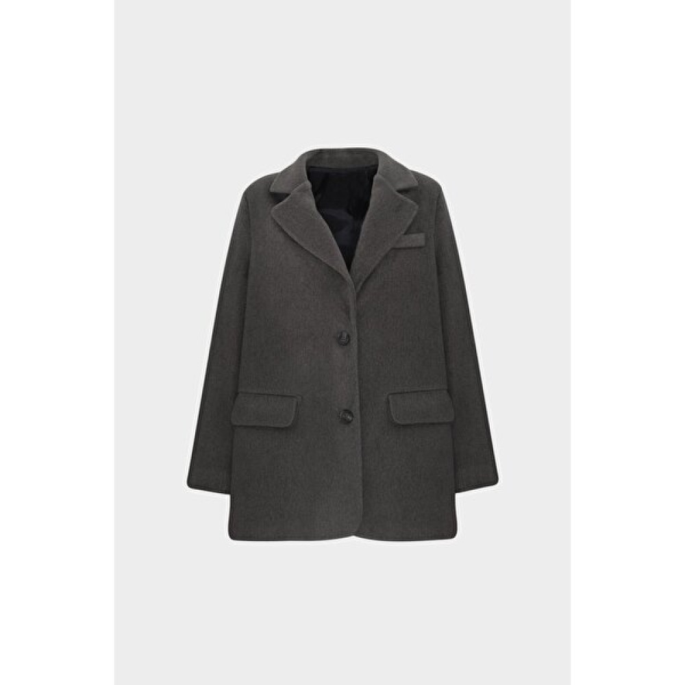 AÇELYAOKCU Premium Geniş Kesim Yün Karışımlı Kadın Blazer Ceket Bayan Ceket Fiyatı