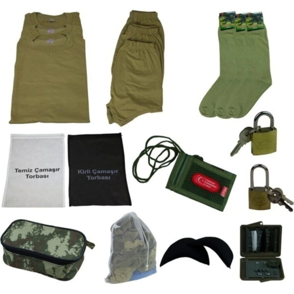 Acemi ve Bedelli Askeri Kışlık Takımı Atlet Fanila-Paçalı-Çorap 19 Set MNKS00009XL Oto Boyaları Fiyatı