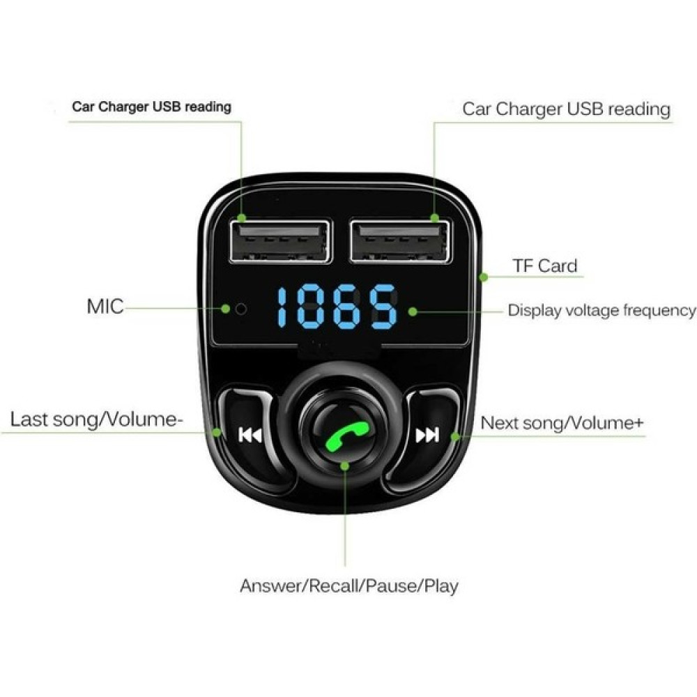 Acenter Carx8 Bluetooth Araç Kiti Fm Transmitter Oto Transmitterleri Fiyatı