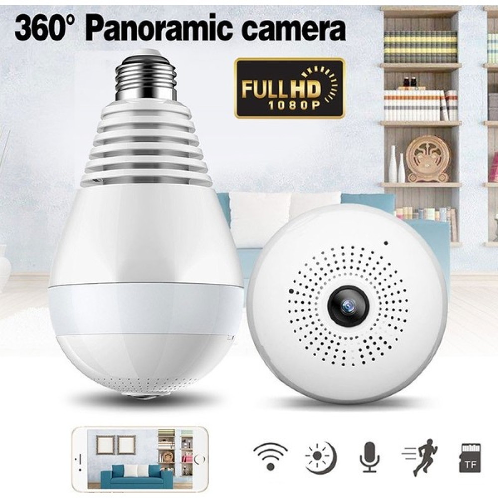Acenter Ip-28 Ampul Şeklinde 360 Derece Panoramik Wifi Ağ Ip Kamera Güvenlik Kameraları Fiyatı