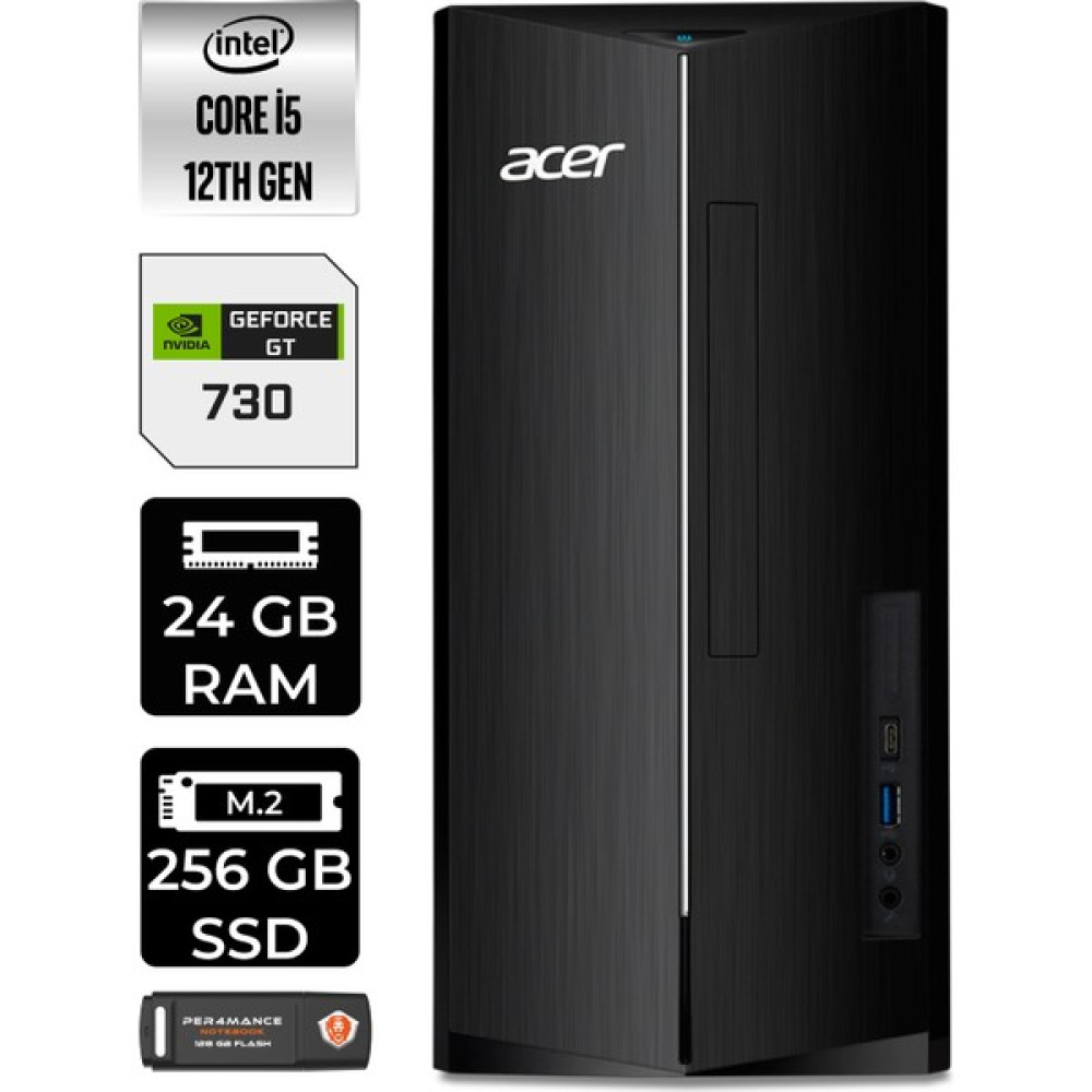 Acer Aspire TC1760 Intel Core I5 12400 24GB 256GB SSD GT730/4GB W11H DT.BHUEM.005 Masaüstü Bilgisayar & Per4 USB Bellek DTBHUEM005P371 Oto Boyaları Fiyatı