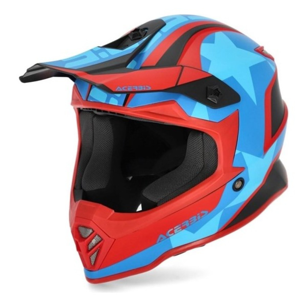Acerbis Impact Steel Çocuk Kask Mavi Kırmızı - S - Mavi - Kırmızı Motorsiklet Kaskları Fiyatı