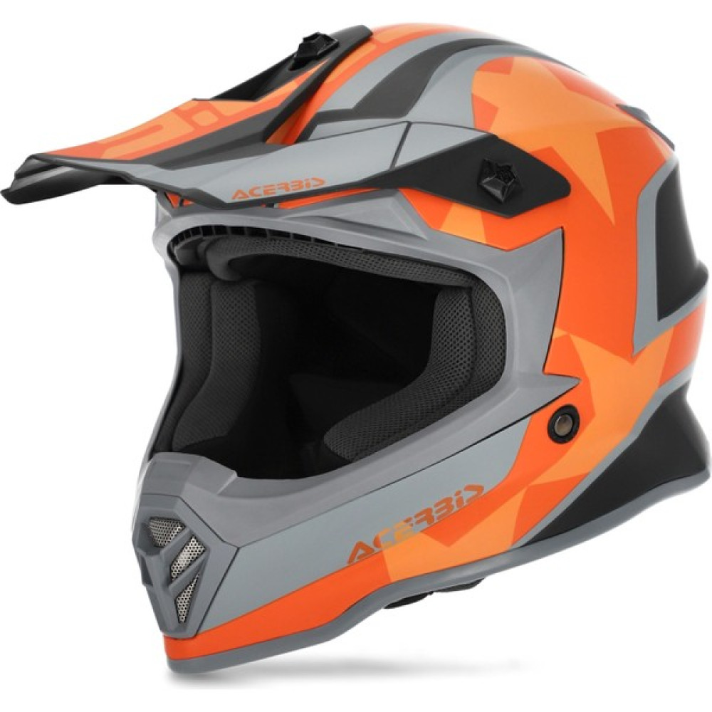 Acerbis Impact Steel Çocuk Kask Turuncu Gri Motorsiklet Kaskları Fiyatı
