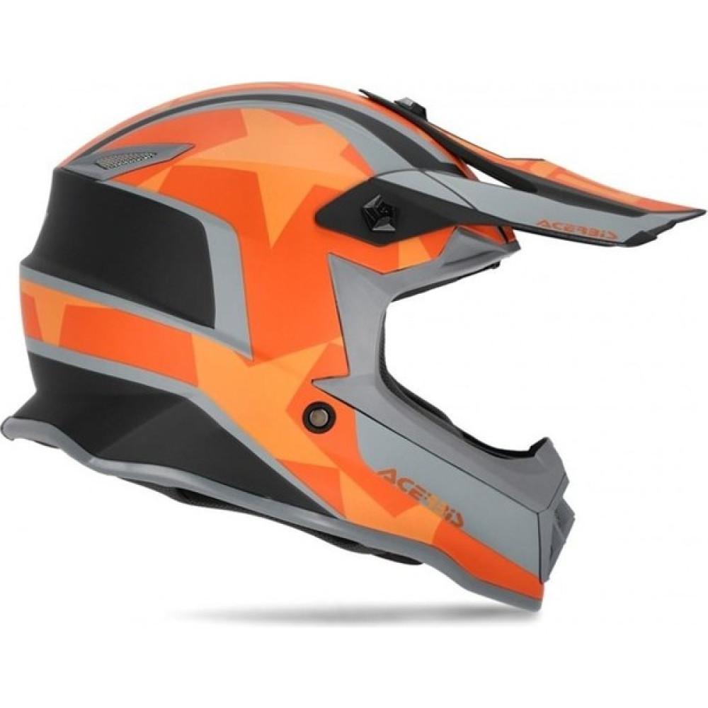 Acerbis Impact Steel Çocuk Kask Turuncu Gri - Gri - Turuncu - L Motorsiklet Kaskları Fiyatı