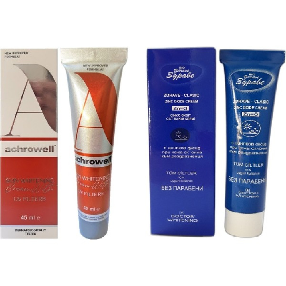 Achrowell Kırışıklı Uv Filtreli Beyazlatıcı Krem + Bio Zdrave Leke Kremi Leke Kremi Fiyatı