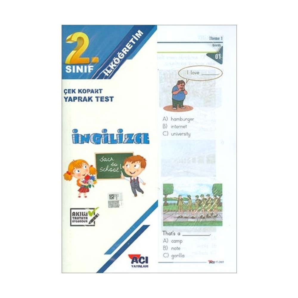 Açı 2. Sınıf İngilizce Çek Kopart Yaprak Test Yaprak Testler Fiyatı