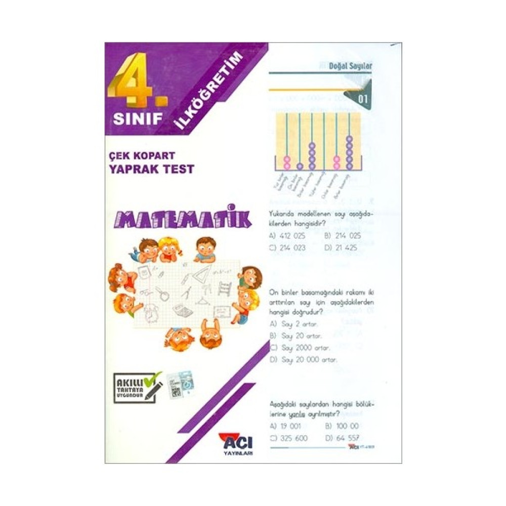 Açı 4. Sınıf Matematik Çek Kopart Yaprak Test Yaprak Testler Fiyatı
