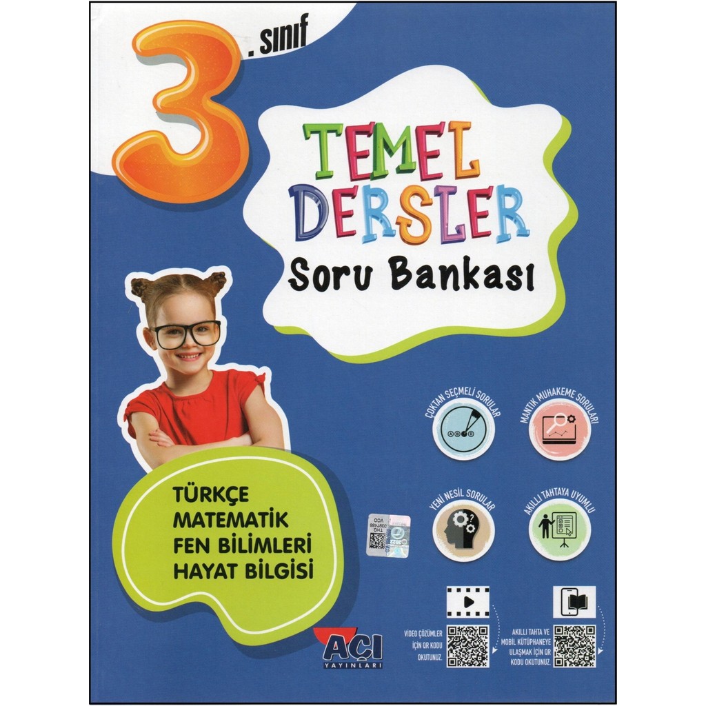 Açı Yayınları 3. Sınıf Temel Dersler Soru Bankası - Türkçe Matematik Fen Bilimleri İçin Diğer Fiyatı