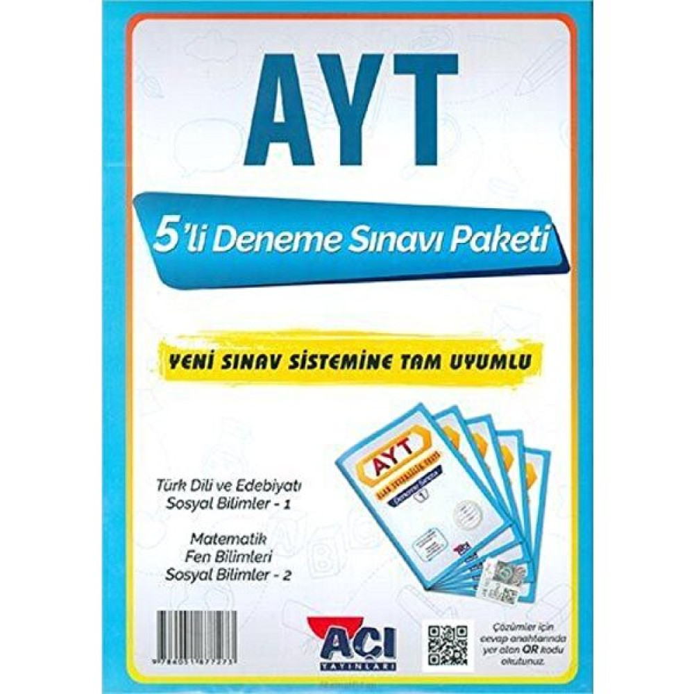 Açı Yayınları Ayt 5'Li Deneme Sınavı Paketi Temel Yeterlilik Testi (TYT) Fiyatı