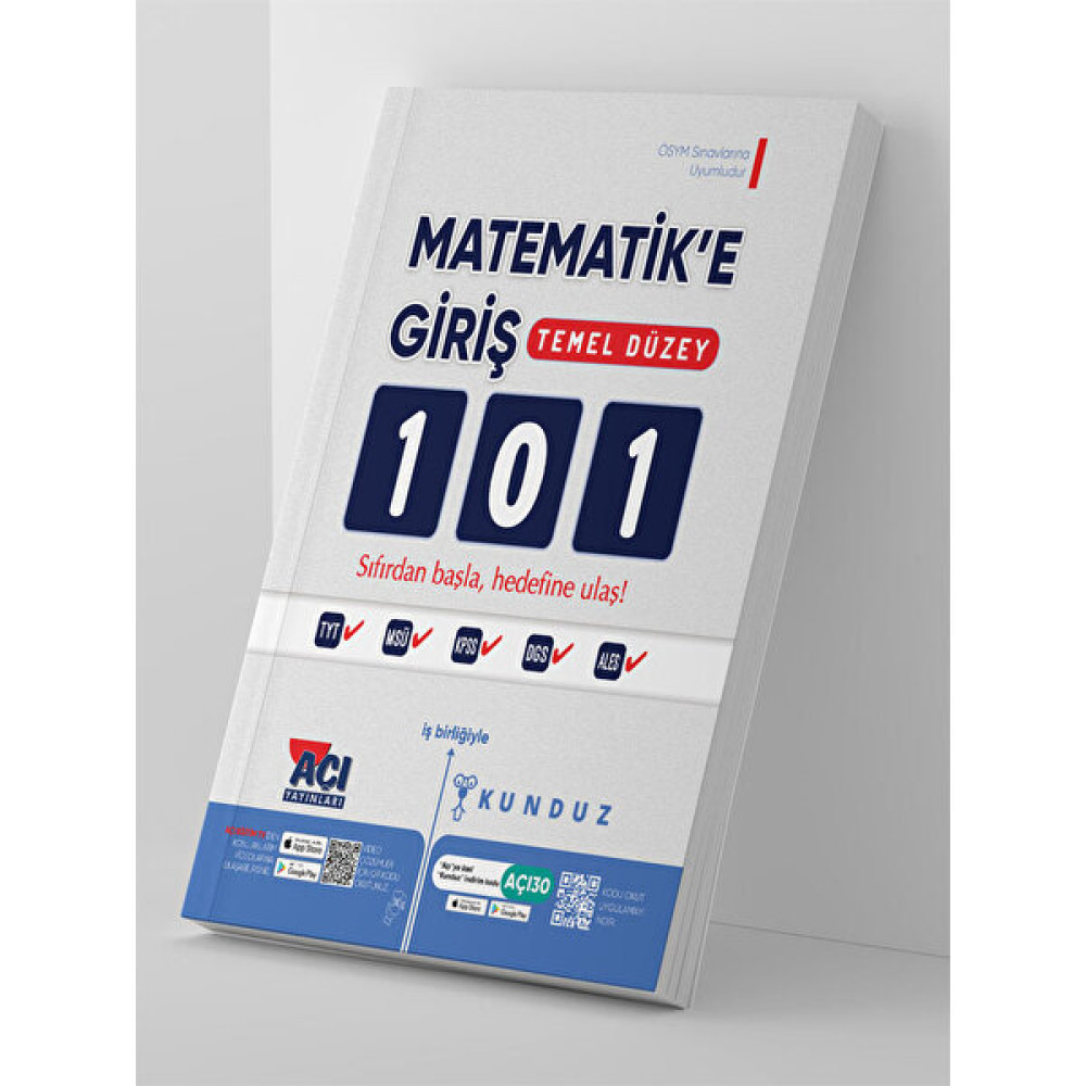 Açı Yayınları Matematik E Giriş 101 Soru Bankası KPSS Fiyatı