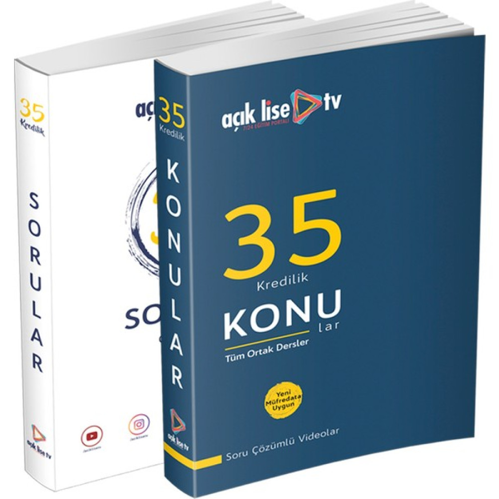 Açık Lise Tv 2'li Set (Ortak Dersler) Açıköğretim Kitapları ve Setleri Fiyatı