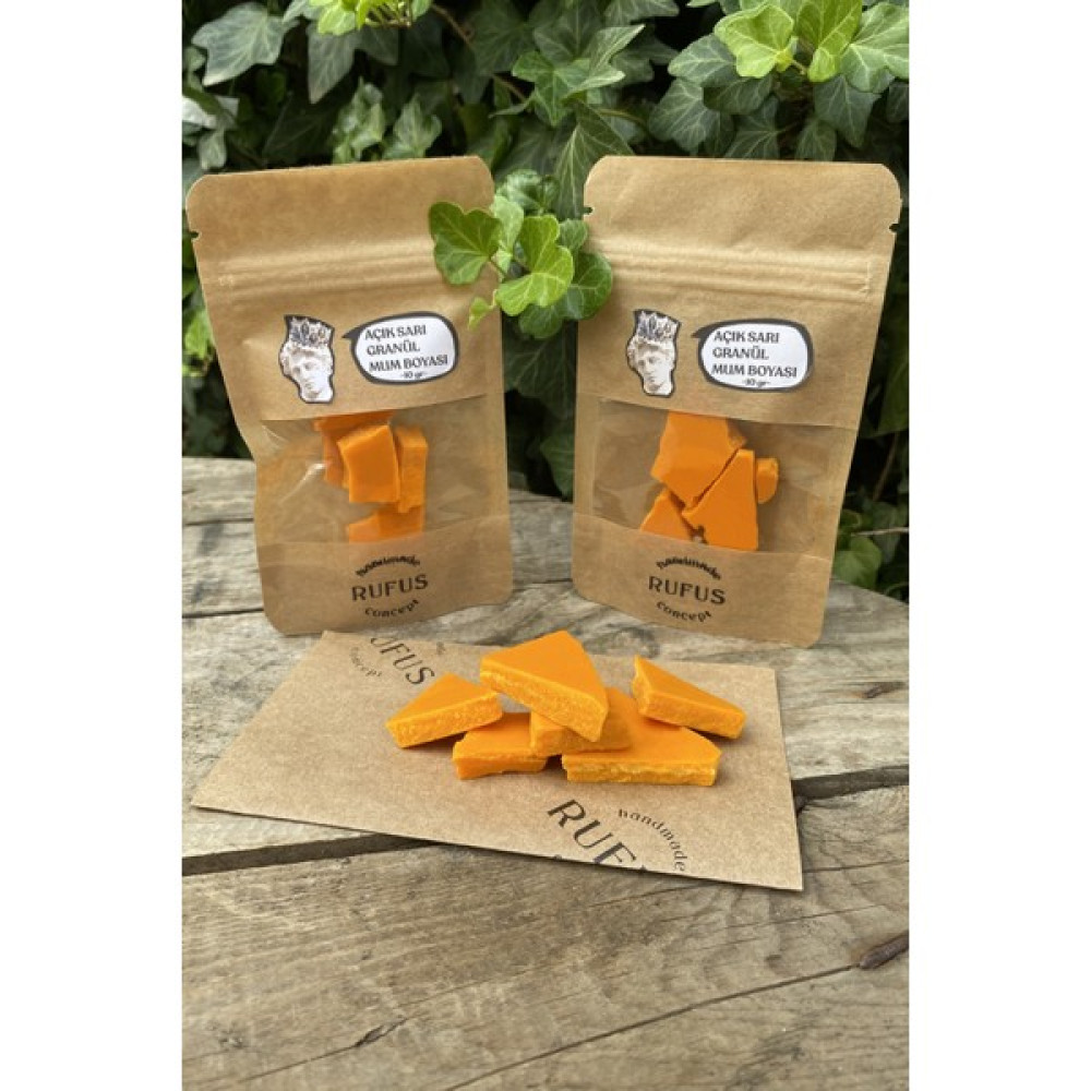 Açık Sarı Granül Mum Boyası ( 10 gr ) Dekoratif Mum Fiyatı
