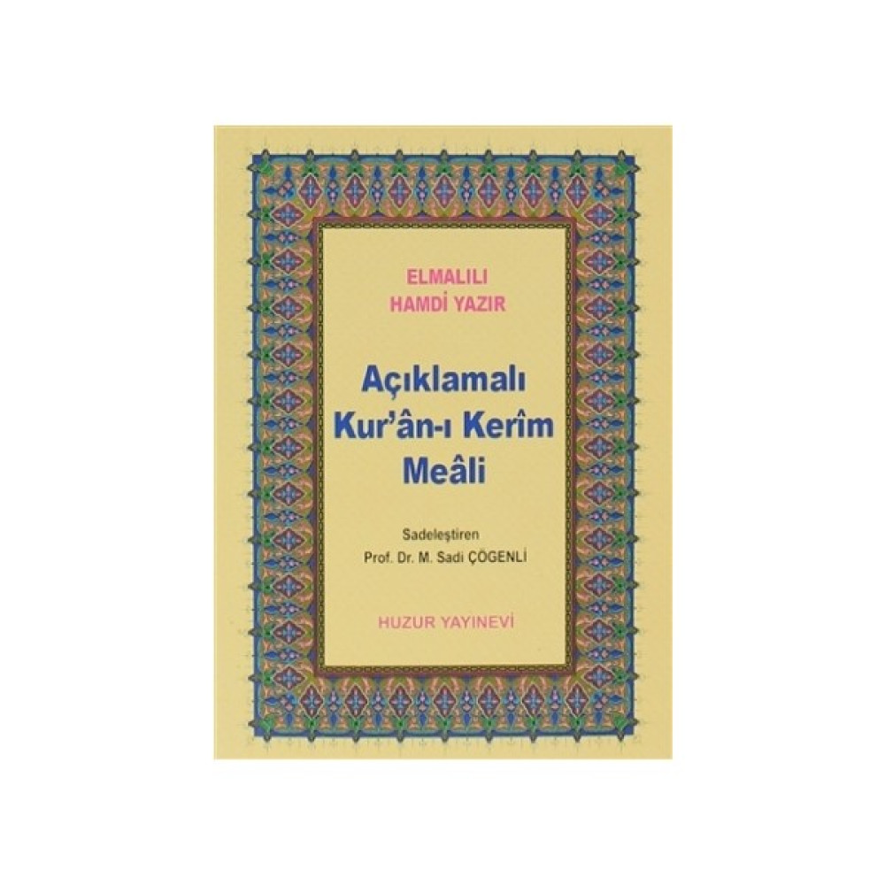 Açıklamalı Kur’an-ı Kerim Meali (Küçük Boy) - Elmalılı Muhammed Hamdi Yazır İnceleme Kitapları Fiyatı