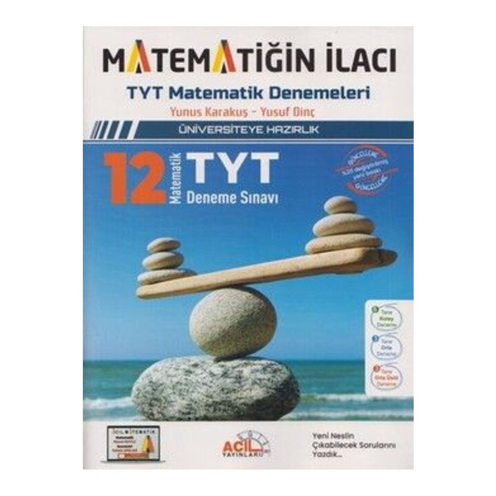 Acil Yayınları Acil Tyt Matematiğin Ilacı Denemeleri 2023 Ders Sınav Kitapları Fiyatı
