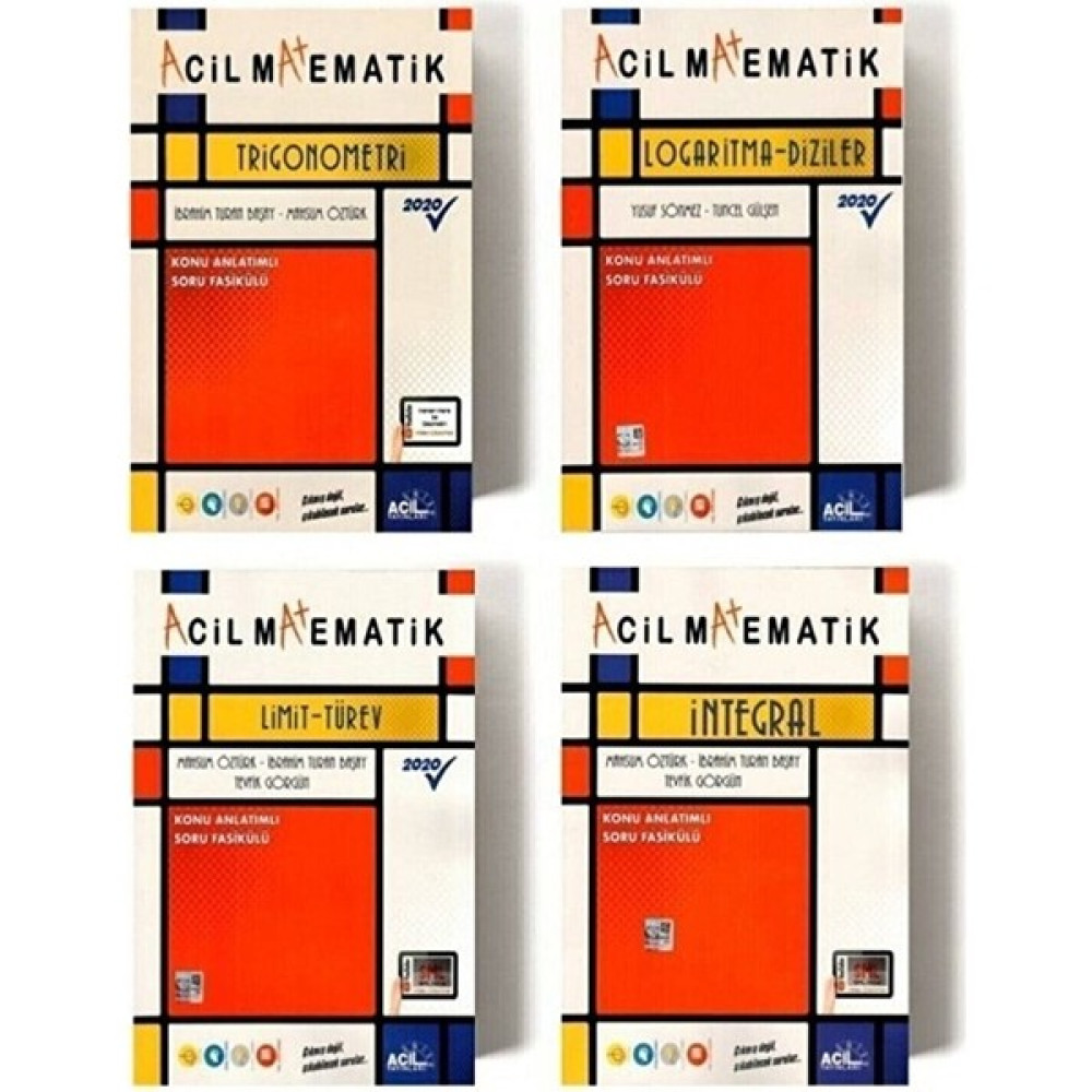 Acil Yayınları AYT Matematik Fasikül Set Logaritma Trigonometri Limit Türev İntegral Set 2022 Matematik Fiyatı
