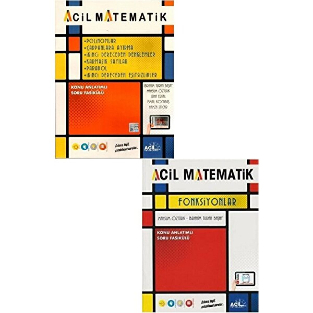 Acil Yayınları Fonksiyonlar + Polinom Çarpanlara Ayırma, Tek Kitap 6 Matematik Fasikülü 2'li Set Yeni Matematik Fiyatı