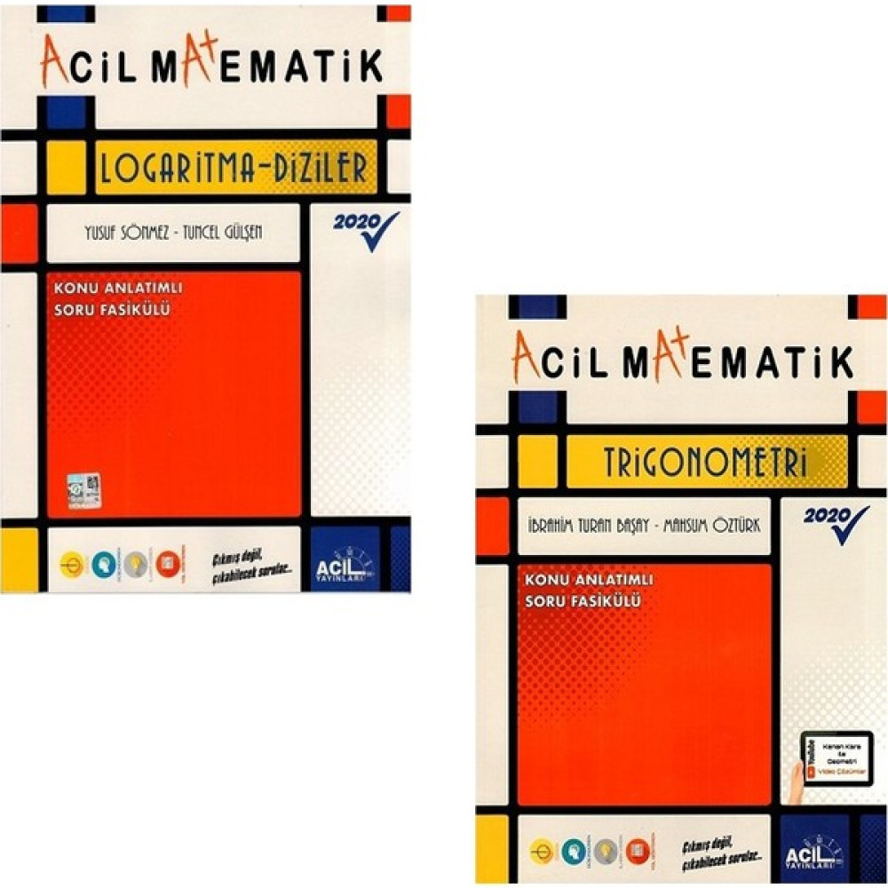 Acil Yayınları Trigonometri + Logaritma ve Diziler Acil Matematik Fasikül Seti Matematik Fiyatı