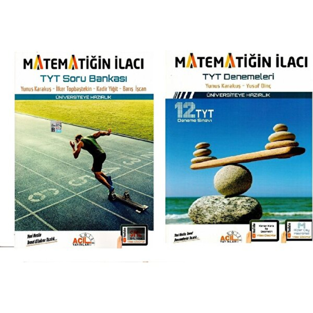 Acil Yayınları TYT Matematiğin İlacı & TYT Deneme Matematiğin İlacı Temel Yeterlilik Testi (TYT) Fiyatı