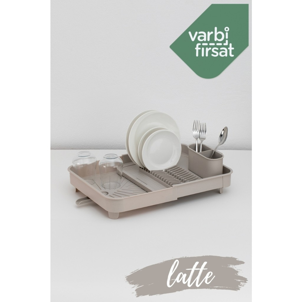 Açılır Kapanır Sürgülü Tabaklık Bulaşıklık Bulaşık Sepeti / Latte Diğer Fiyatı