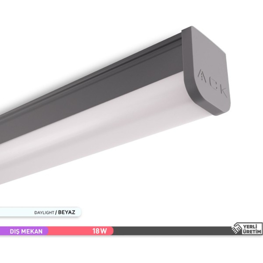 ACK 18W LED Bant Etanj Armatür 6500K Beyaz Işık 61cm Armatür Fiyatı