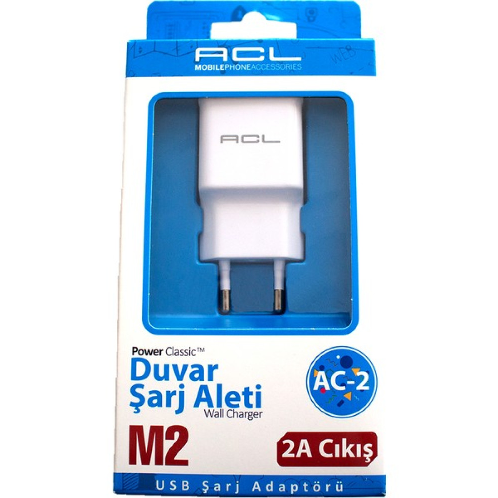 Acl Ac-2 Şarj Adaptörü Cep Telefonu Şarj Cihazı Fiyatı