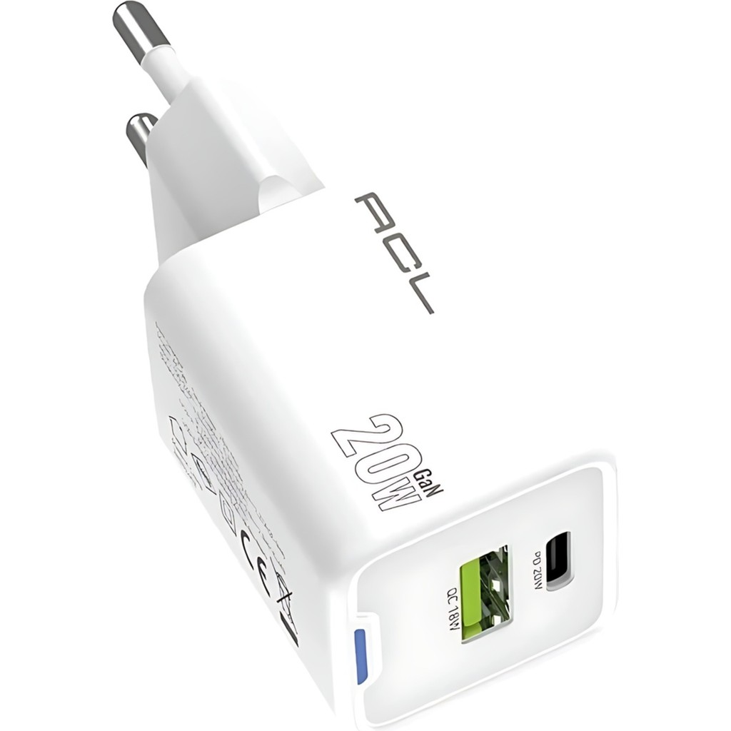 Acl Ac-97 20W 1mt Type-C To Lightning Kablo Kaliteli Şarj Aleti - Beyaz Bilgisayar Çevirici ve Adaptörü Fiyatı