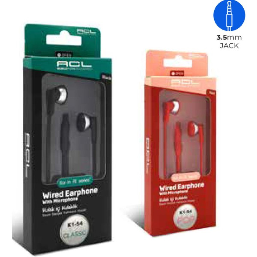 Acl Kablolu Kulakiçi Kulaklık K1-54 - Siyah Kulak İçi Kulaklık Fiyatı
