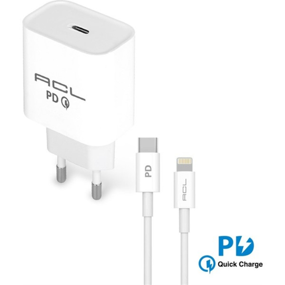 Acl L3 Powerclassic™ Pd Quick Charge 3A Type-C To Lightning Duvar Şarj Aleti Cep Telefonu Şarj Cihazı Fiyatı