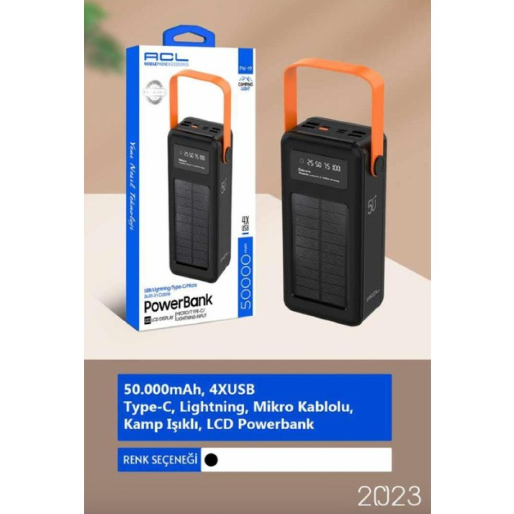 Acl Pw-19 Powerbank - Siyah Taşınabilir Şarj Cihazı - Powerbank Fiyatı
