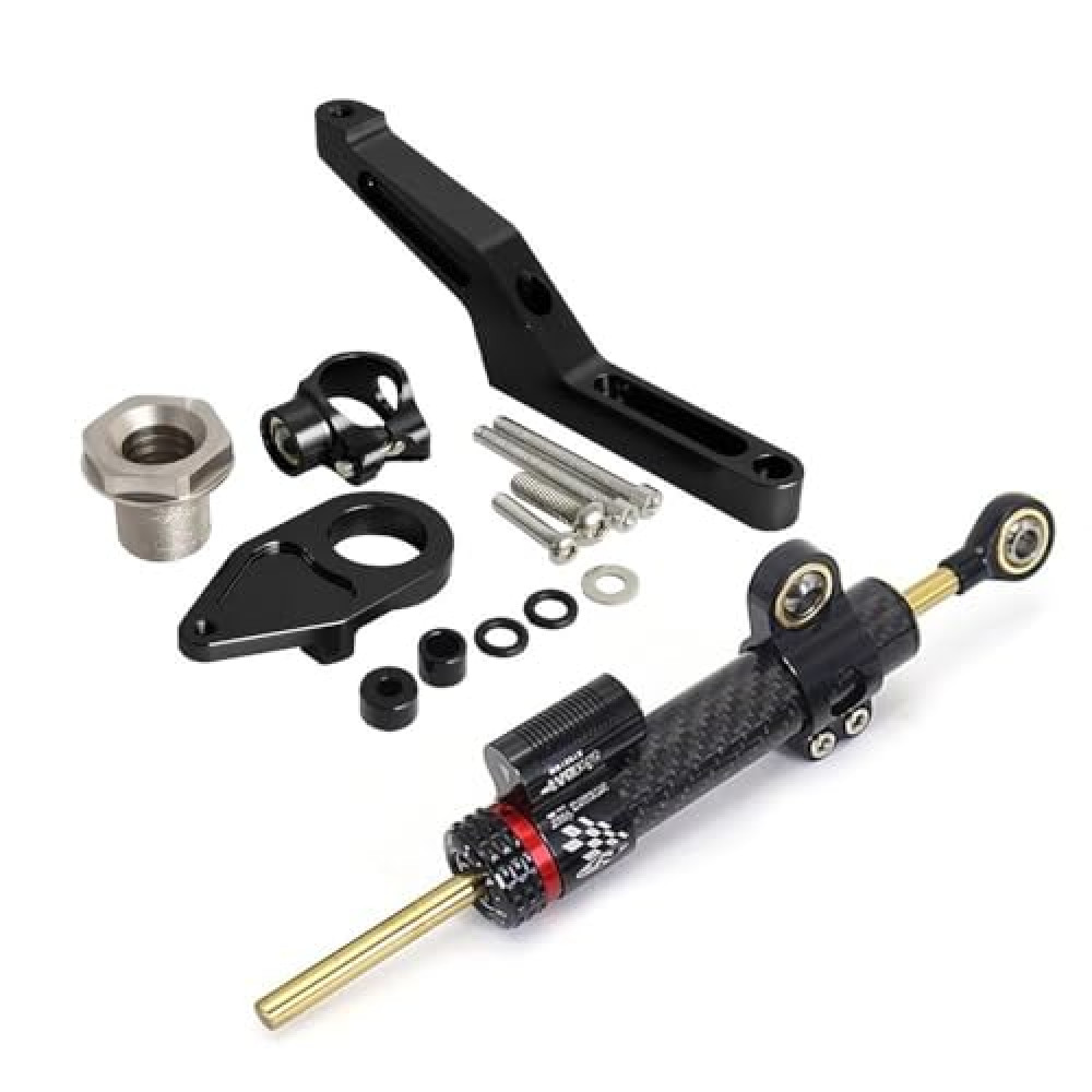 ACLIPS Motorcycle Steering Damper for KA&WA&SAKI Ninja ZX-6R 2009-2024 Steering Dampers Motorcycle Accessories Steering Damper Stabilizer(A Set)