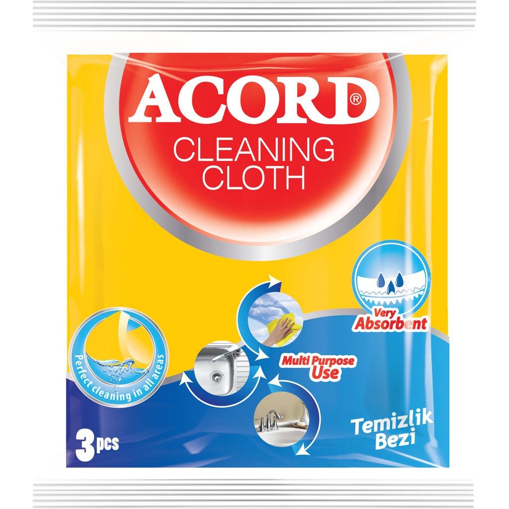 Acord 3'lü Temizlik Bezi 2 Paket Deterjan ve Temizlik Ürünleri Fiyatı