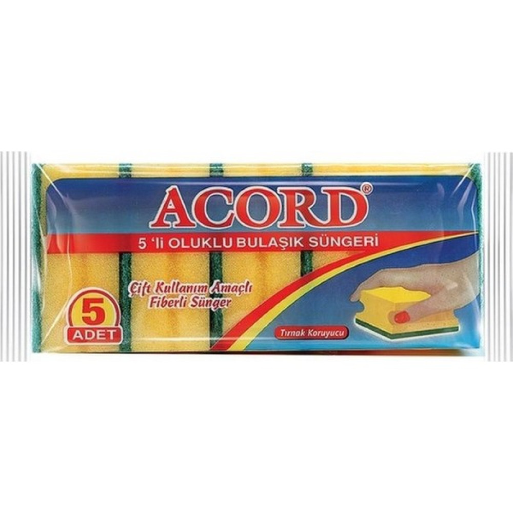 \Acord 5"\'li Oluklu Bulaşık Süngeri 72 Paket - Beyaz\ Oto Boyaları Fiyatı